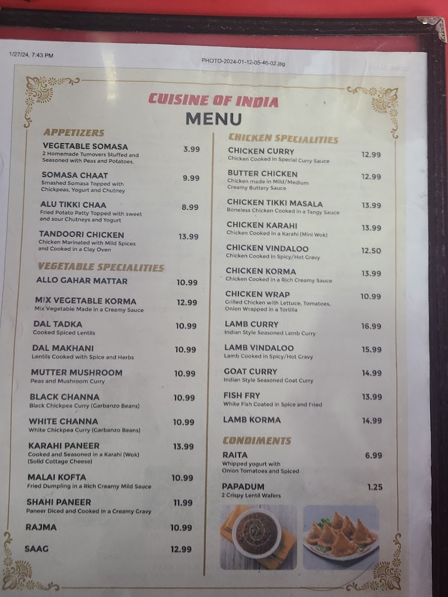 Brothers Restaurant/Punjabi Dhaba Menu - Image 4